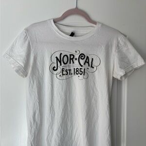 Women's White Short Sleeve Tee